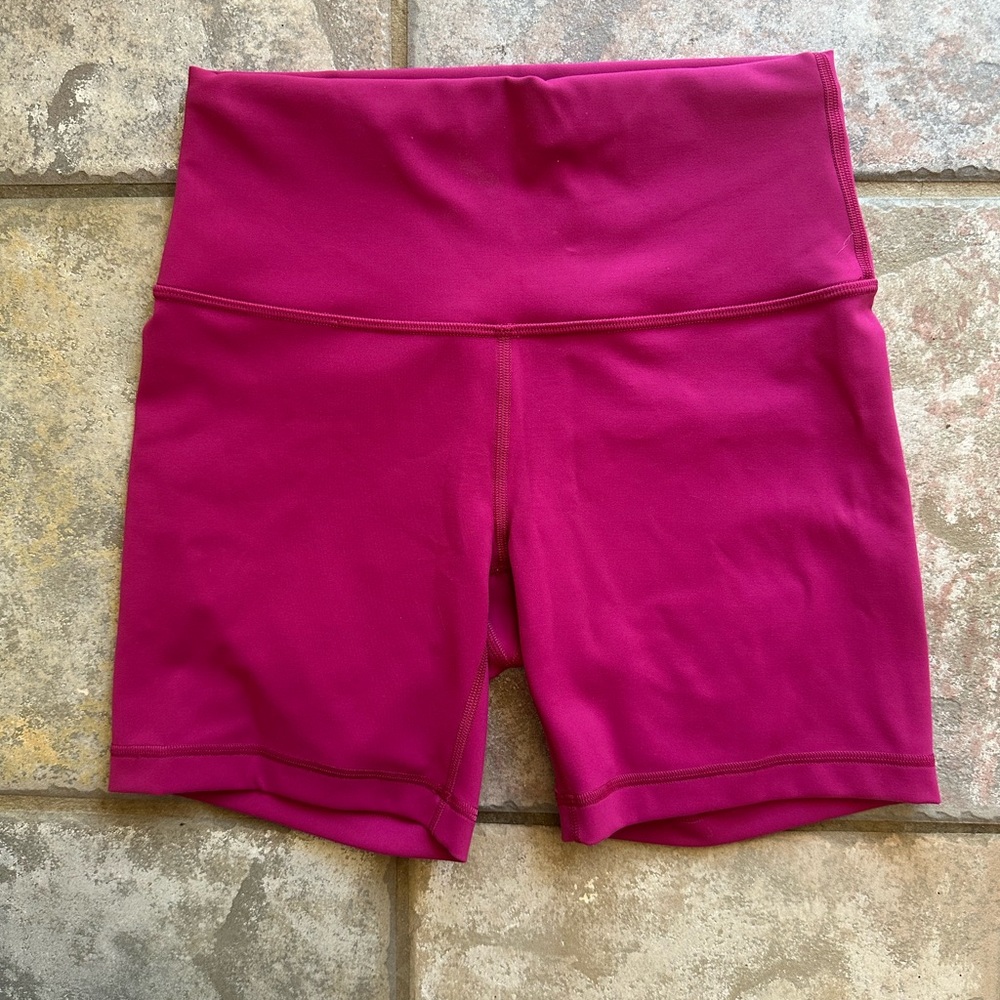 Lululemon Athletica Magenta Athletic Shorts